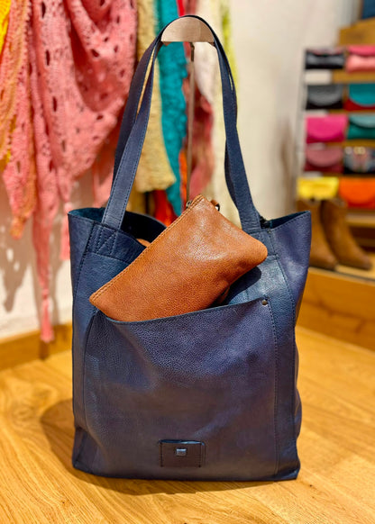 Bolso shopper azul