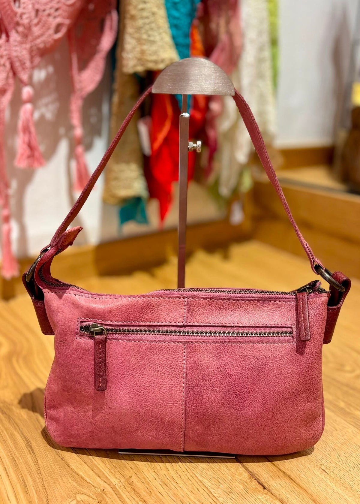 Bolso triple rosa