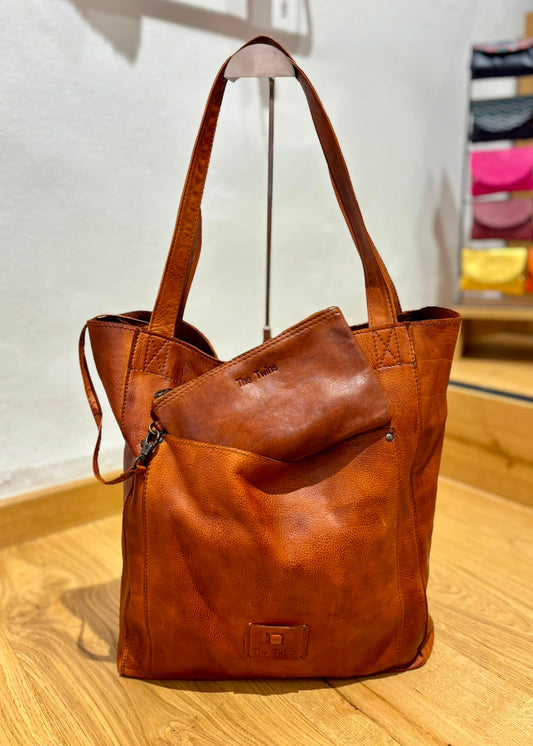 Bolso shopper camel
