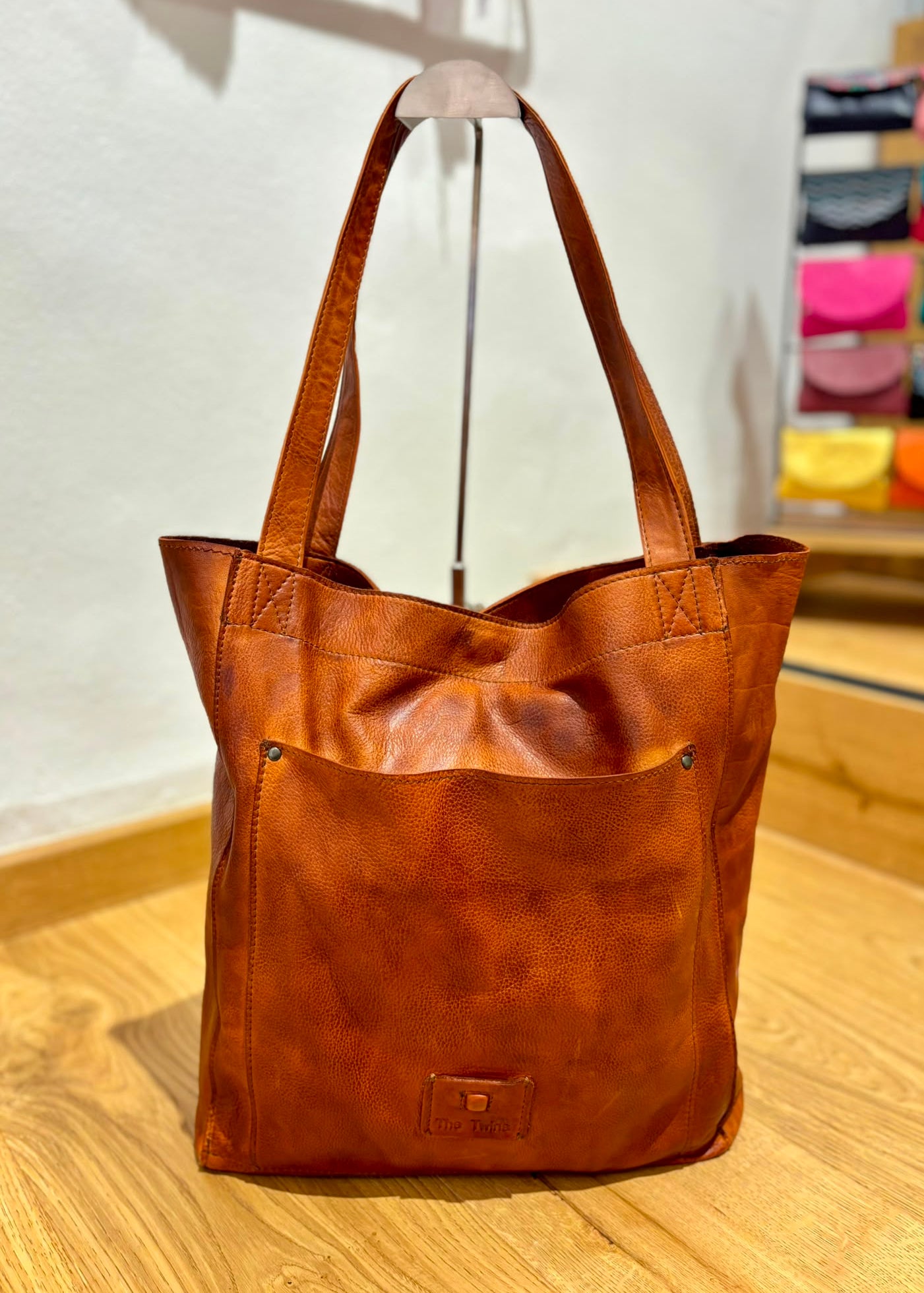 Bolso shopper camel