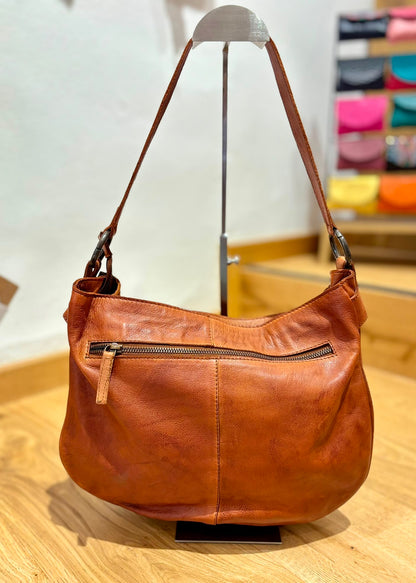Bolso grande piel camel