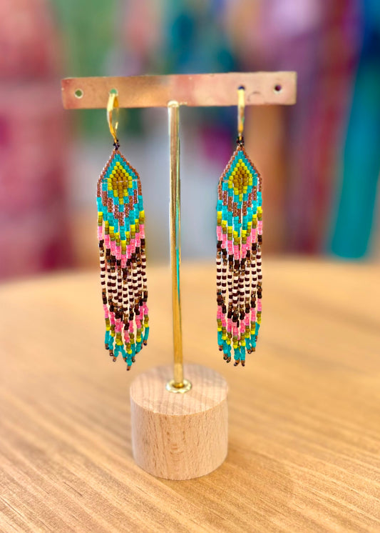 Pendientes miyuki multicolor