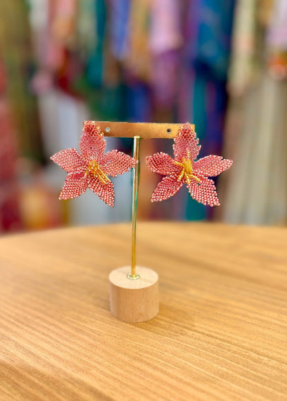 Pendientes flor