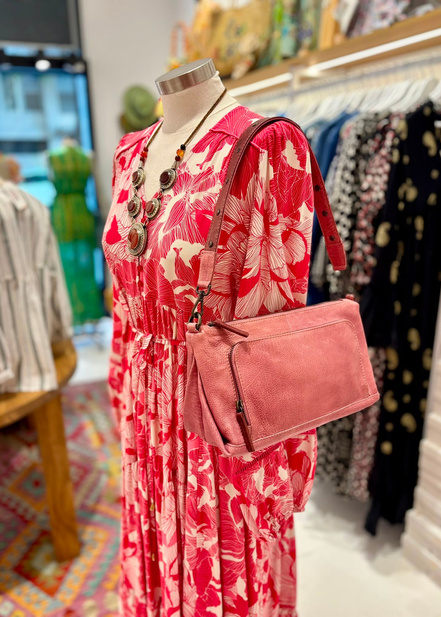 Bolso mediano rosa