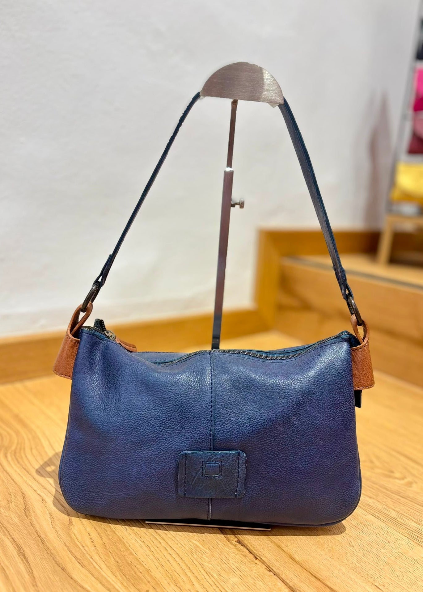 Bolso triple azul