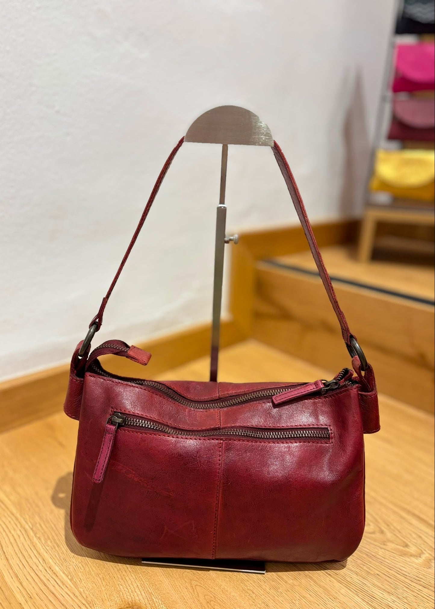 Bolso triple cereza