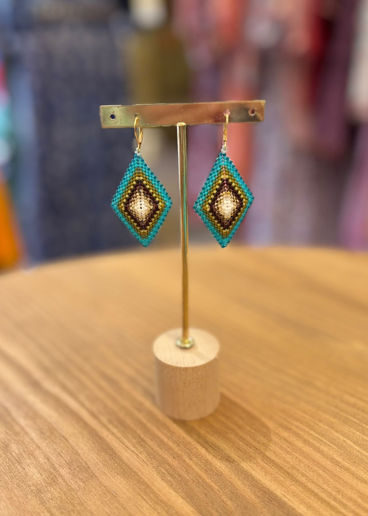 Pendientes rombo