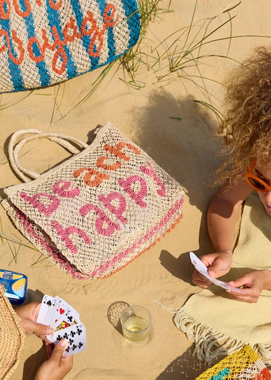 Bolso de Yute "Happy Beach"