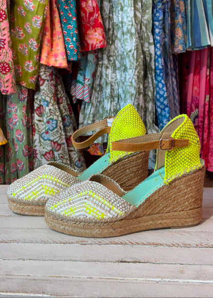 Sandalias amarillo fluor Star Love