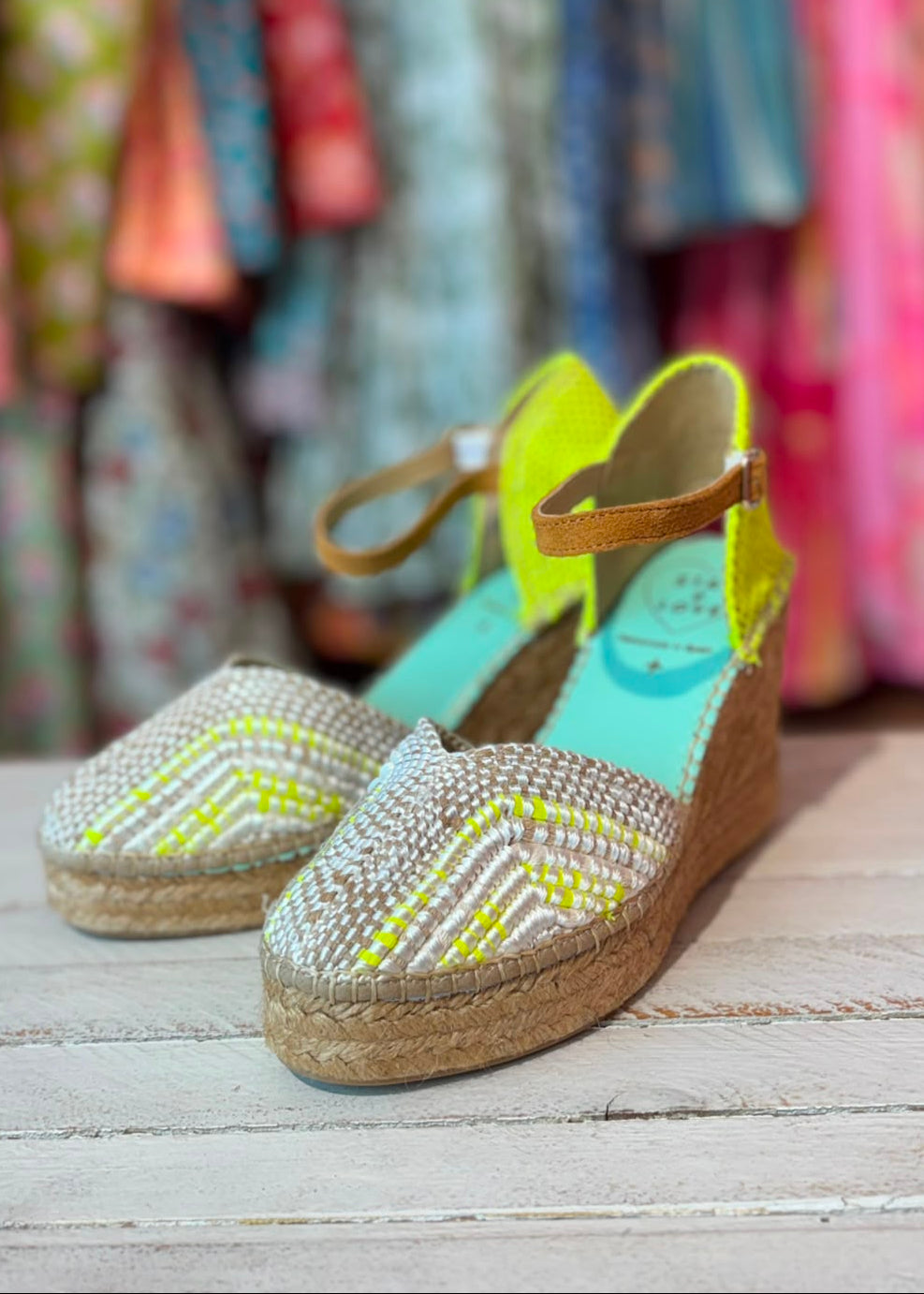 Sandalias amarillo fluor Star Love