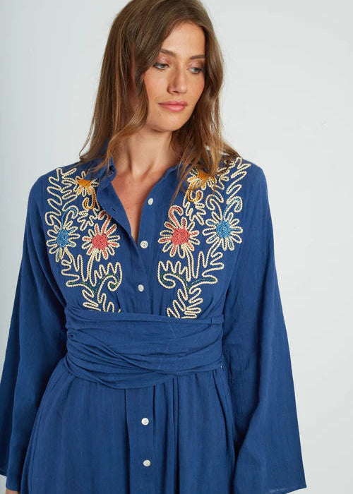 Vestido bordado Gloups