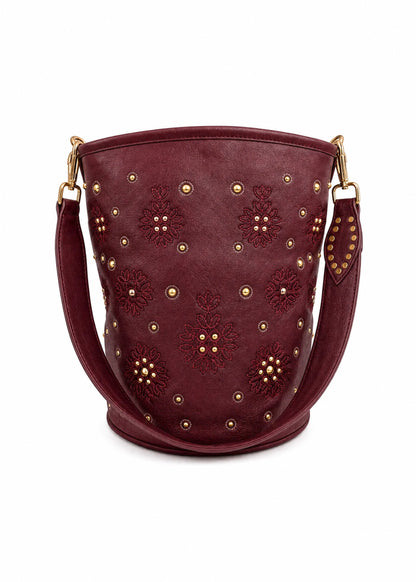 Bolso Moka bucket granate