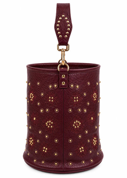 Bolso Moka bucket granate