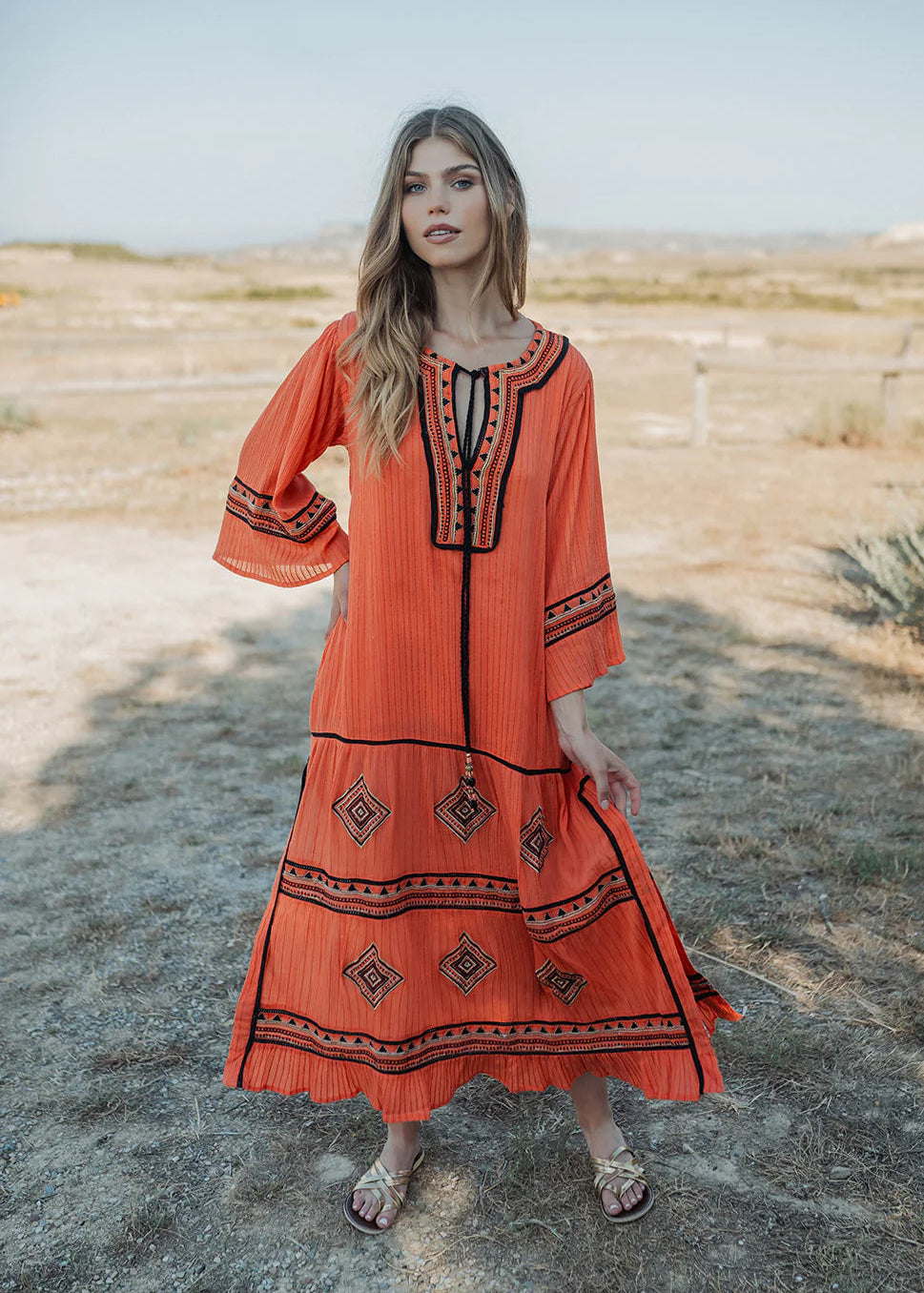 Kaftan Cancun orange