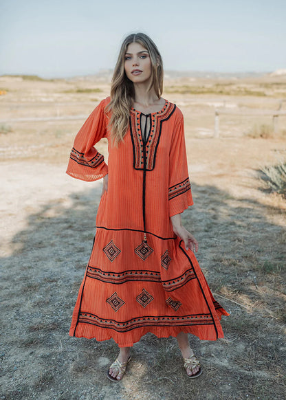 Kaftan Cancun orange