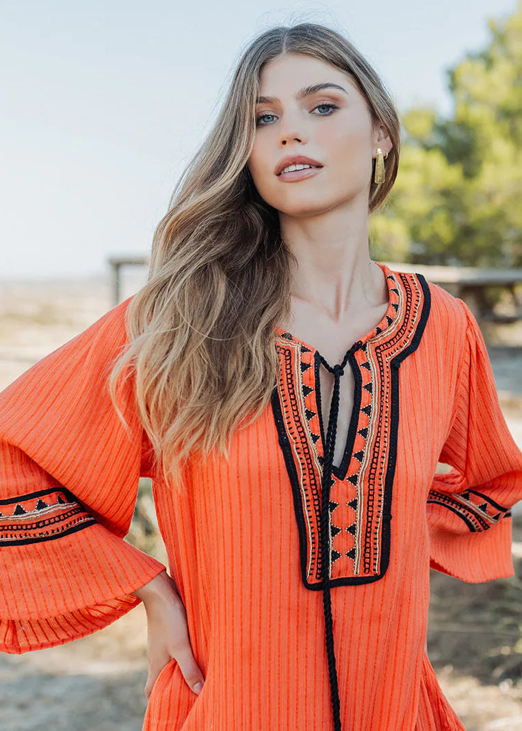 Kaftan Cancun orange
