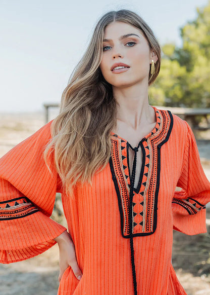 Kaftan Cancun orange