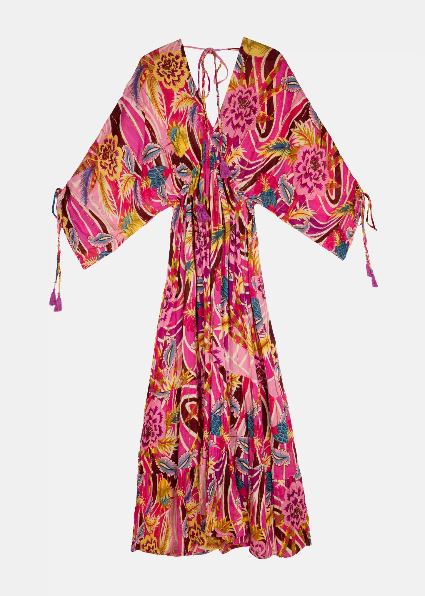Vestido largo rosa Positano