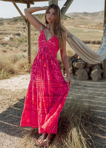 Vestido largo Samoa straps