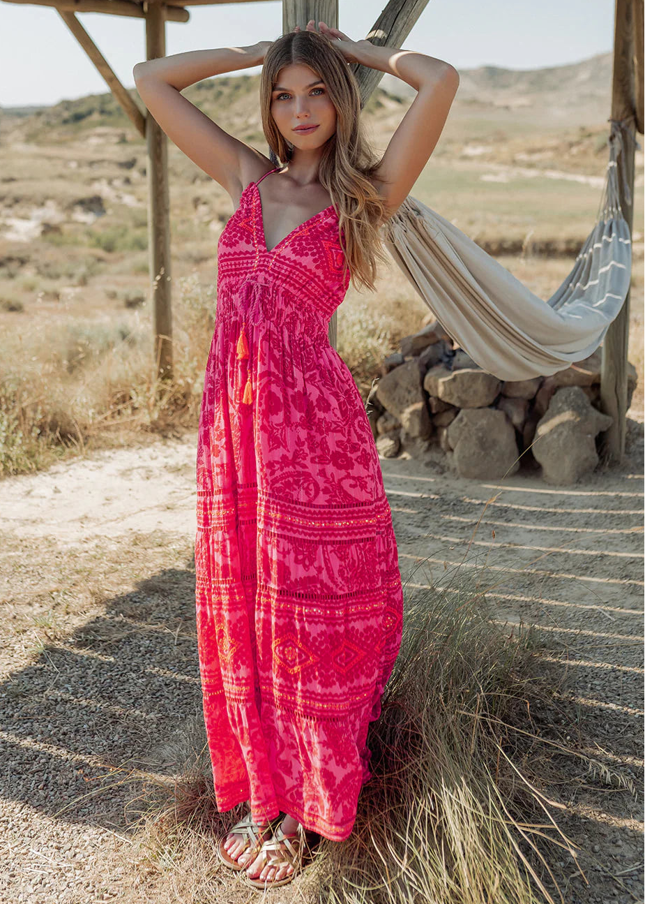 Vestido largo Samoa straps