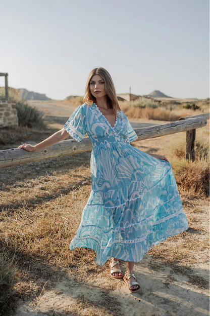 Vestido largo Shell