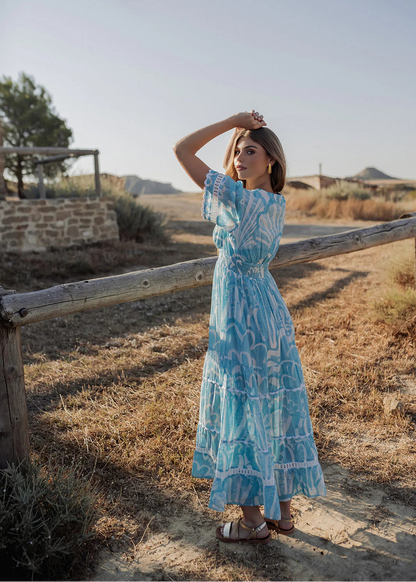 Vestido largo Shell