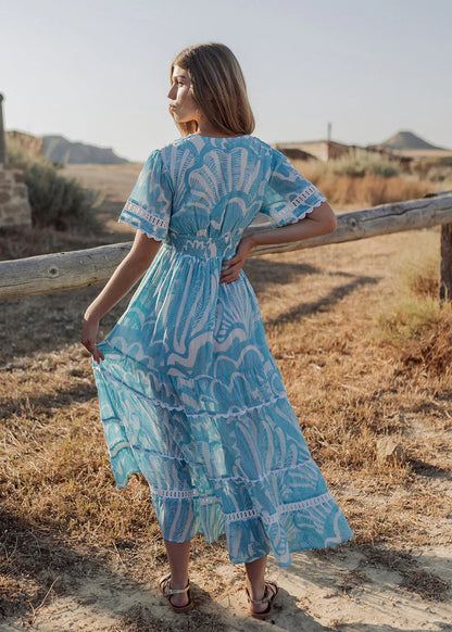 Vestido largo Shell