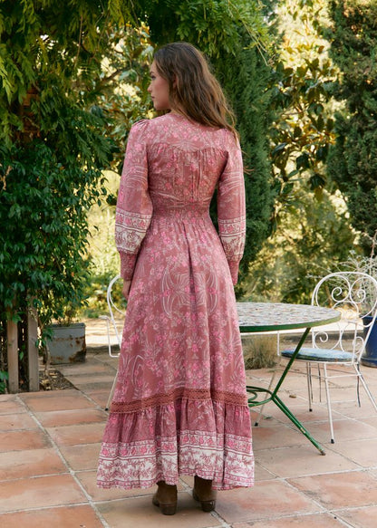 Vestido largo estampado