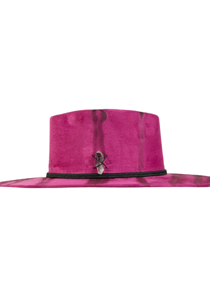 Sombrero gamuza rosa